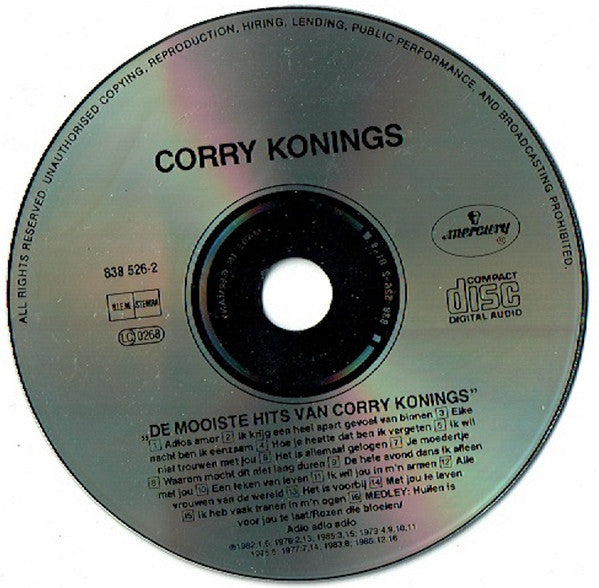 Corry Konings : De Mooiste Hits Van Corry Konings (CD, Comp)
