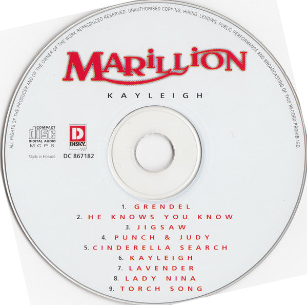 Marillion : Kayleigh (CD, Comp)