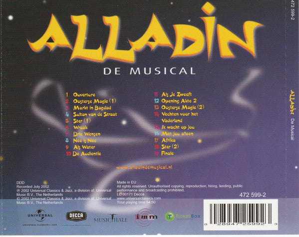 Various : Alladin De Musical (CD, Album)