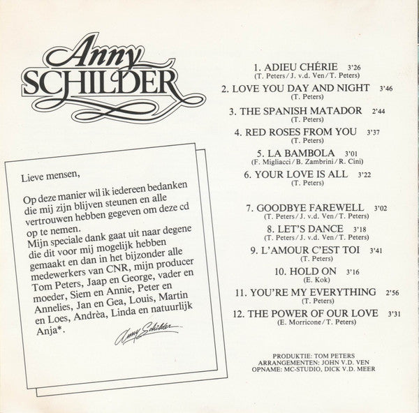 Anny Schilder : Anny Schilder (CD, Album)