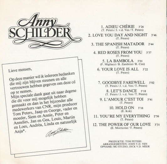 Anny Schilder : Anny Schilder (CD, Album)