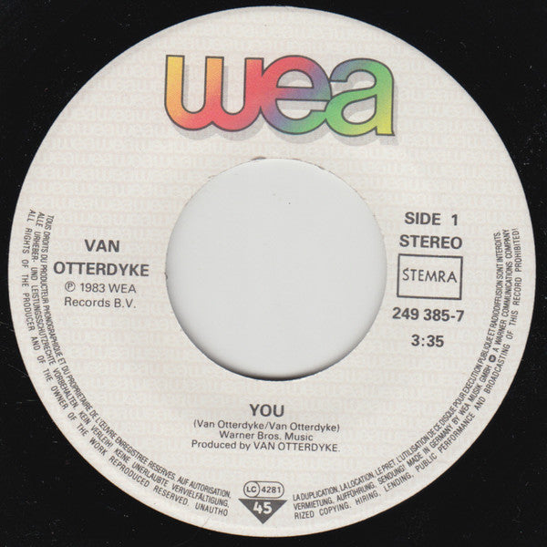 Ed van Otterdijk : You (7", Single)