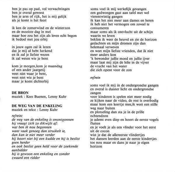 Lenny Kuhr : De Blauwe Nacht (CD, EP)