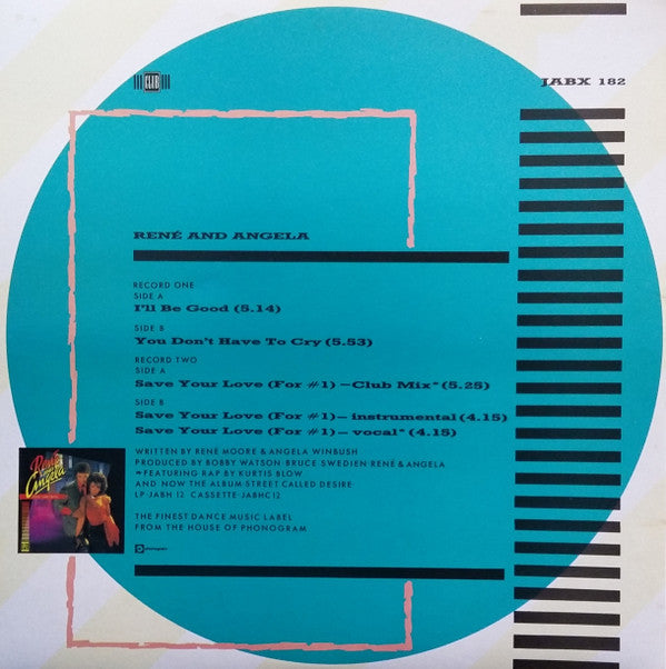 René & Angela : I'll Be Good (2x12", Gat)