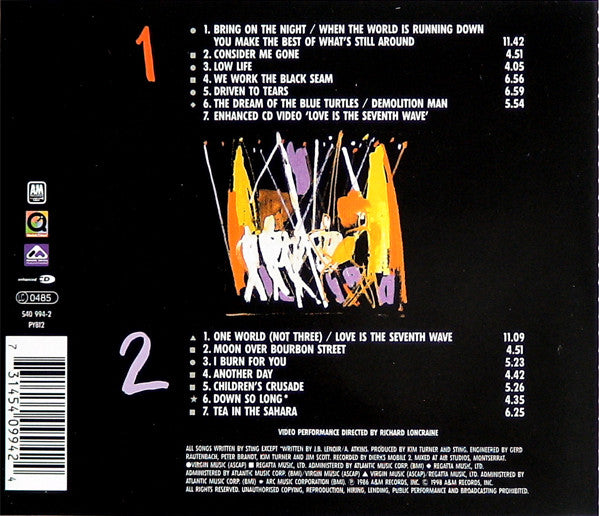 Sting : Bring On The Night (CD, Album, Enh, RM, CD1 + CD, Album, RM, CD2)