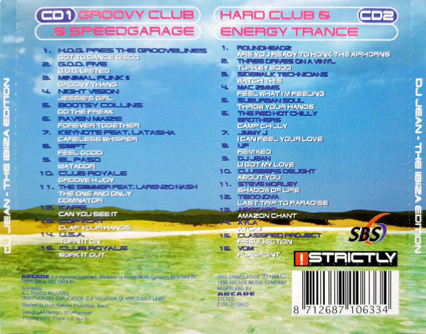 DJ Jean : Strictly DJ Jean - The Ibiza Edition (2xCD, Mixed)