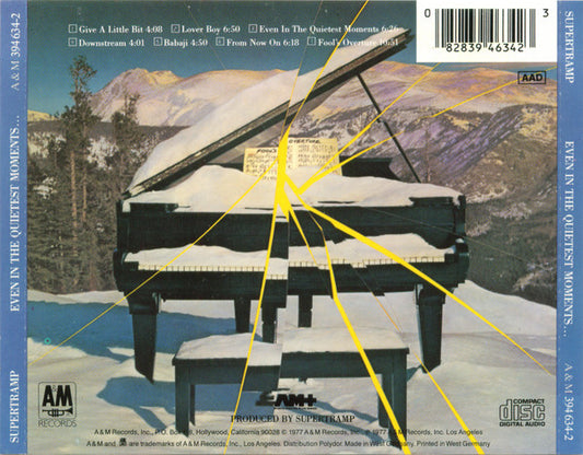 Supertramp : Even In The Quietest Moments... (CD, Album, RE)