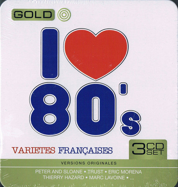 Various : I Love 80's - Variétés Françaises (Box, Met + 3xCD, Comp)