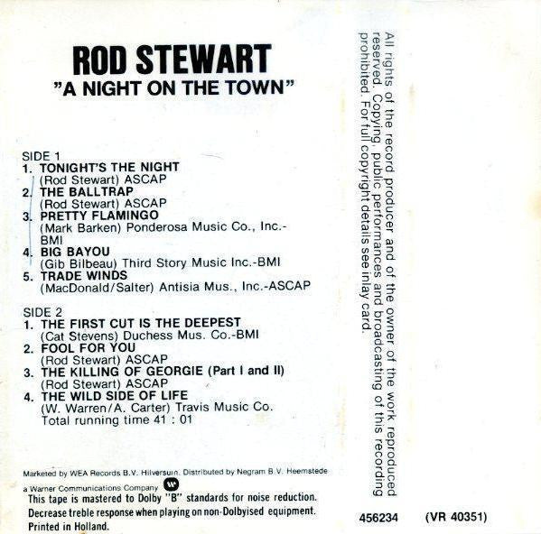 Rod Stewart : A Night On The Town (Cass, Album)