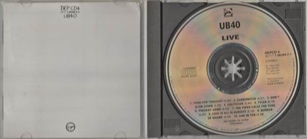 UB40 : Live (CD, Album)