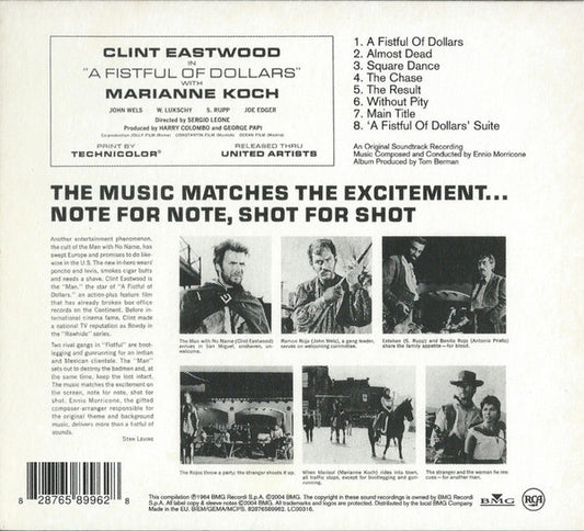 Ennio Morricone : A Fistful Of Dollars (An Original Soundtrack Recording) (CD, Album, RE, Dig)