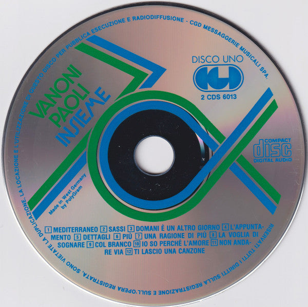 Ornella Vanoni, Gino Paoli : Insieme (2xCD, Album)