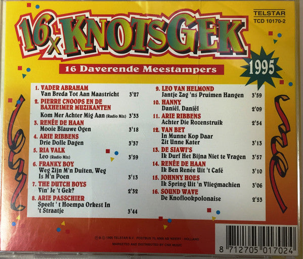 Various : 16x Knotsgek - 16 Daverende Meestampers 1995 (CD, Comp)