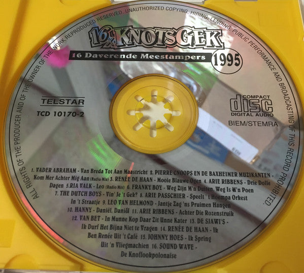 Various : 16x Knotsgek - 16 Daverende Meestampers 1995 (CD, Comp)