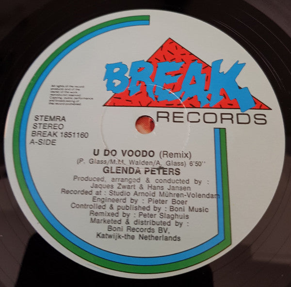 Glenda Peters : U Do Voodoo (Special Edit By Peter Slaghuis) (12")