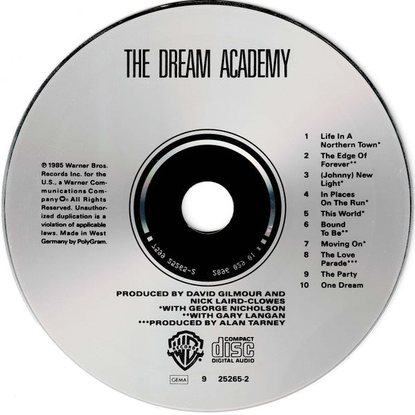 The Dream Academy : The Dream Academy (CD, Album)