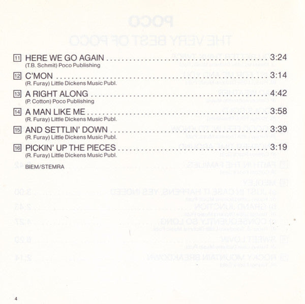Poco (3) : The Very Best Of Poco (CD, Comp)