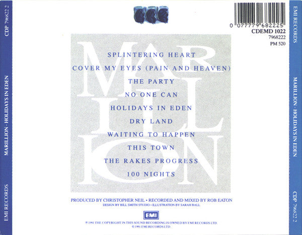 Marillion : Holidays In Eden (CD, Album)
