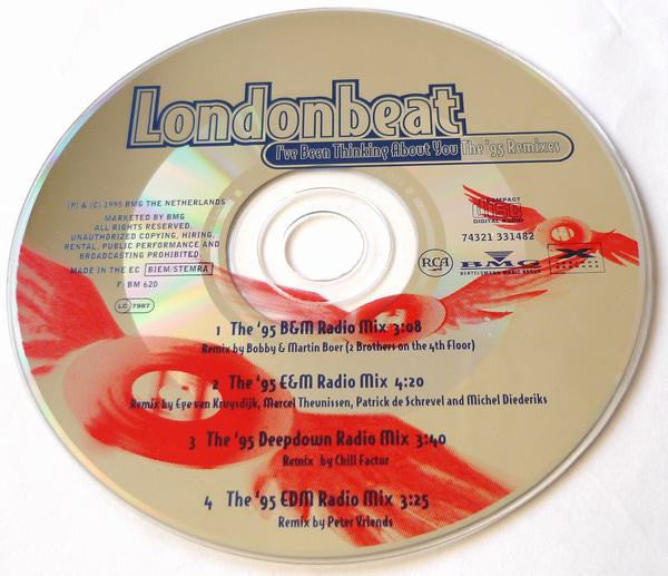 Londonbeat : I've Been Thinking About You (The '95 Remixes) (CD, Maxi)