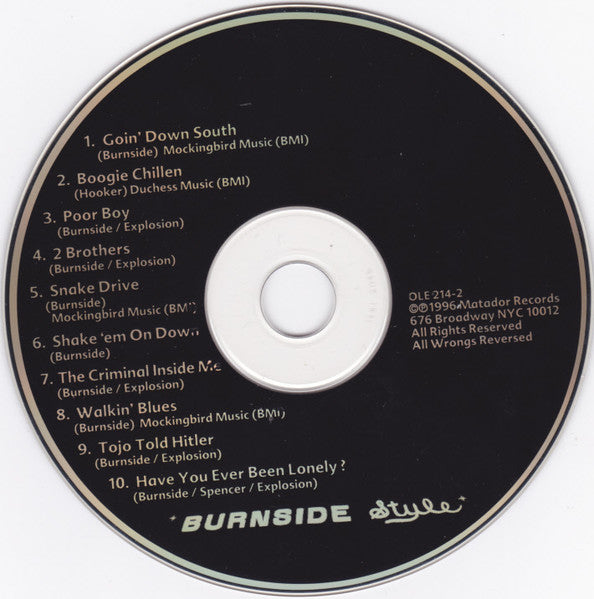 R.L. Burnside : A Ass Pocket Of Whiskey (CD, Album)