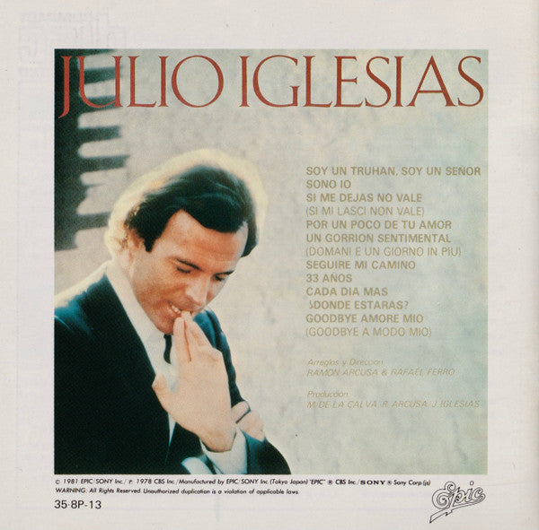 Julio Iglesias : A Mis 33 Años (CD, Album)