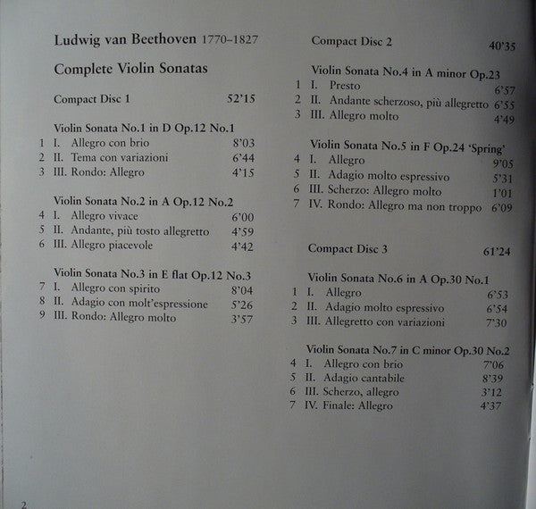 Ludwig van Beethoven - Kristóf Baráti, Klára Würtz : Complete Violin Sonatas (4xCD, Comp, Box)