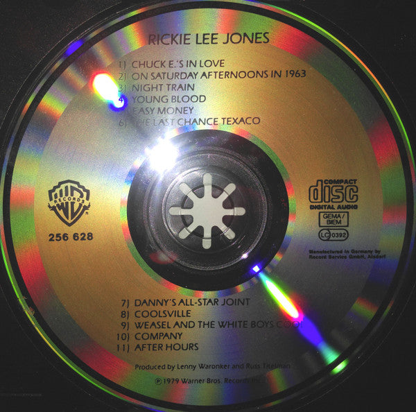 Rickie Lee Jones : Rickie Lee Jones (CD, Album, RE)