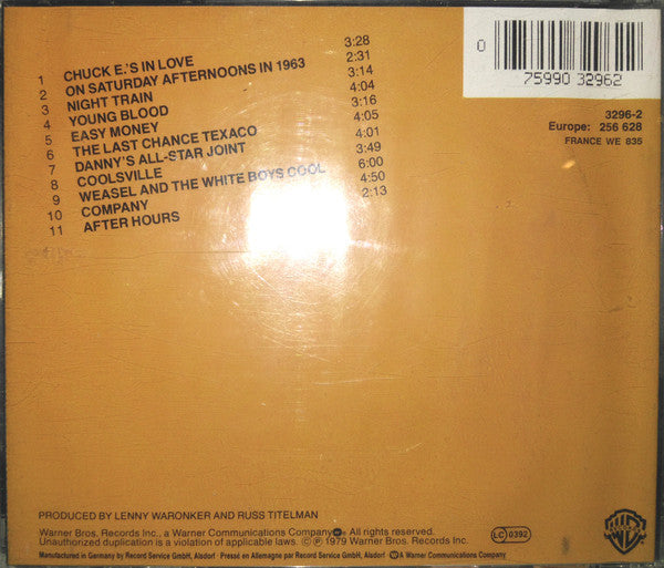 Rickie Lee Jones : Rickie Lee Jones (CD, Album, RE)