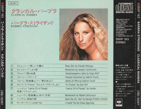 Barbra Streisand : Classical Barbra (CD, Album, RE)