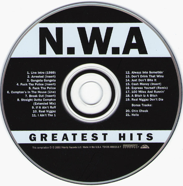 N.W.A. : Greatest Hits (CD, Comp, RM)