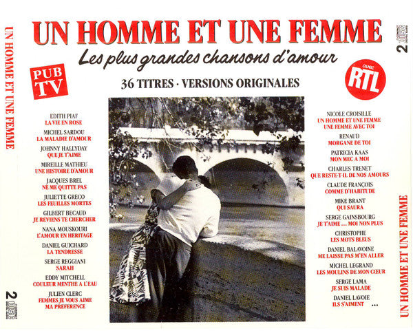 Various : Un Homme Et Une Femme - Les Plus Grandes Chansons D'Amour (2xCD, Comp)