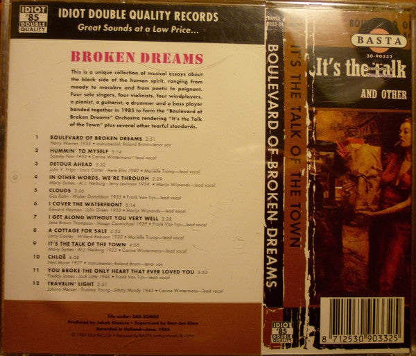 The Boulevard Of Broken Dreams Orchestra : It's The Talk Of The Town (And Other Sad Songs) (CD, Album)