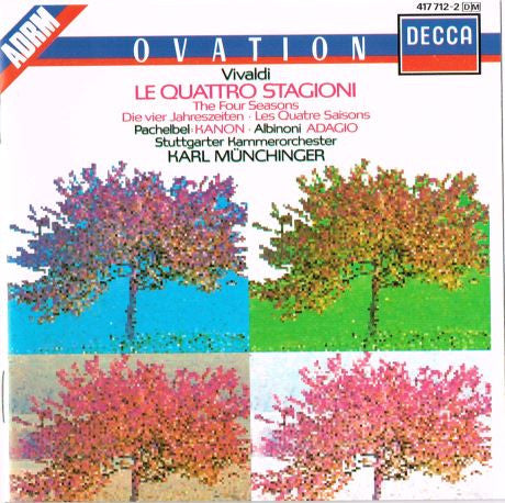 Antonio Vivaldi / Johann Pachelbel / Tomaso Albinoni, Stuttgarter Kammerorchester, Karl Münchinger : Le Quattro Stagioni / Kanon / Adagio (CD, RE, RM)