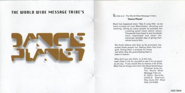 The World Wide Message Tribe : Dance Planet (CD, Album)