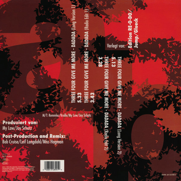 Re-O-Do Feat. Cecil Remmler : Three Four Give Me More - DaDaDa (12")