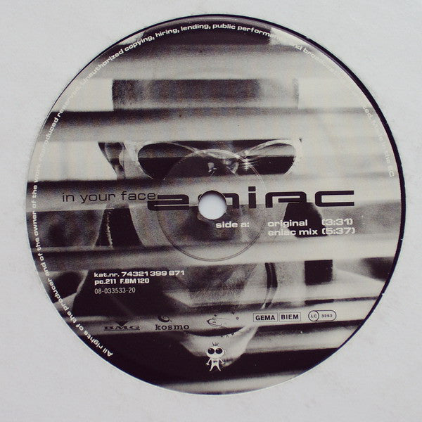 Eniac : In Your Face (12")