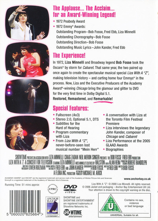 Liza Minnelli : Liza With A "Z" (DVD-V)