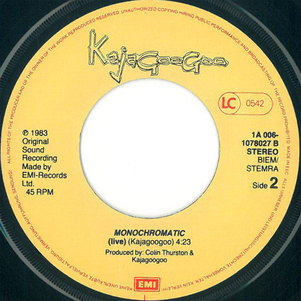 Kajagoogoo : Big Apple (7", Single)