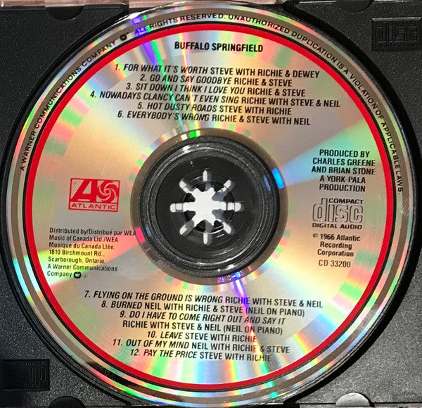 Buffalo Springfield : Buffalo Springfield (CD, Album, RE)
