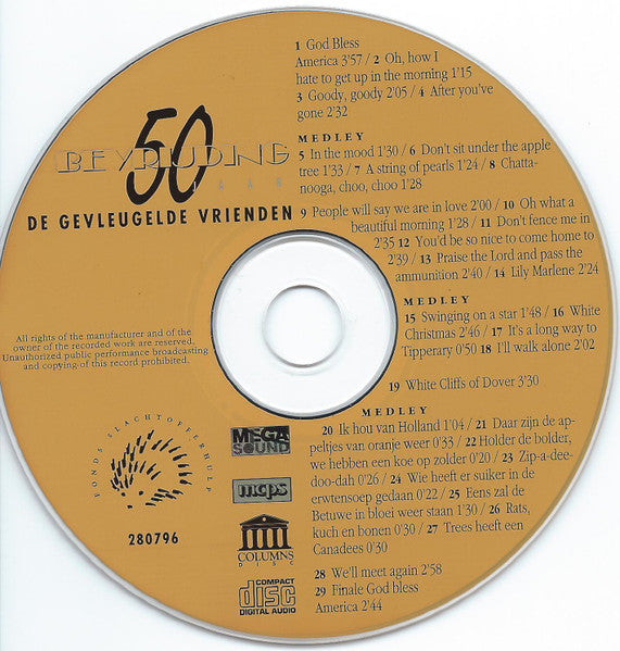 De Gevleugelde Vrienden : 50 Jaar Bevrijding (CD, Album)
