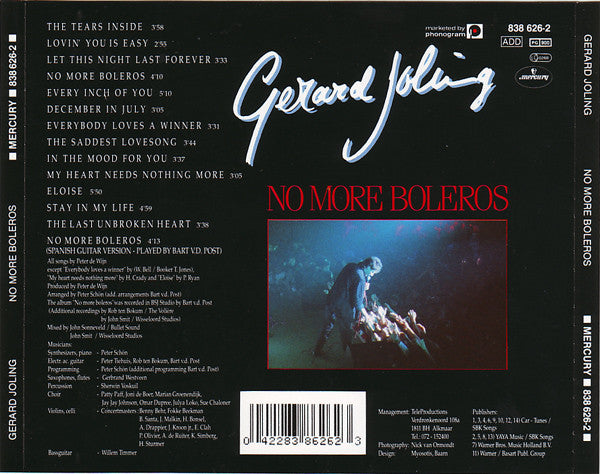 Gerard Joling : No More Boleros (CD, Album)