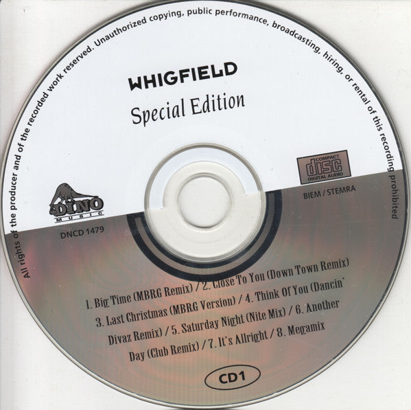 Whigfield : Whigfield (Special Edition) (2xCD, Album, S/Edition, Fat)