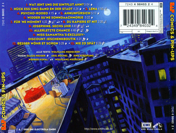BAP : Comics & Pin-Ups (CD, Album)