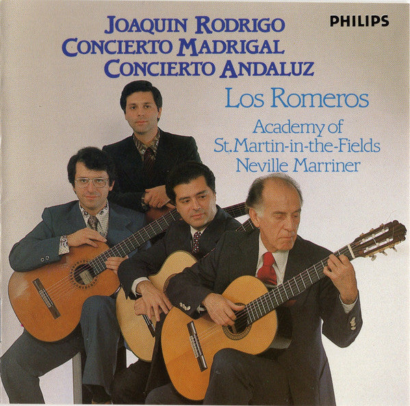 Joaquín Rodrigo / The Romeros • The Academy Of St. Martin-in-the-Fields / Sir Neville Marriner : Concierto Madrigal / Concierto Andaluz (CD, Comp, Blu)