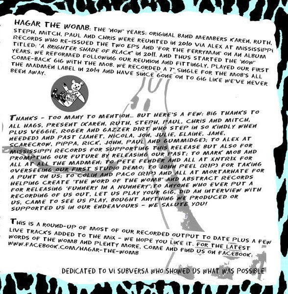 Hagar The Womb : Hagiography (CD, Album, Comp)