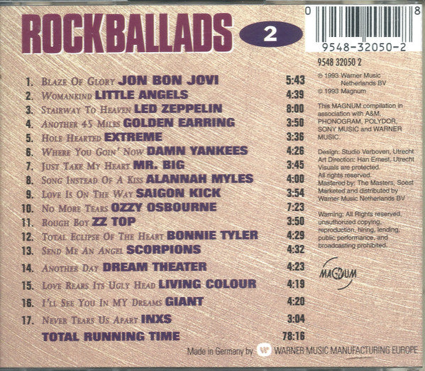 Various : Rock Ballads 2 (CD, Comp)