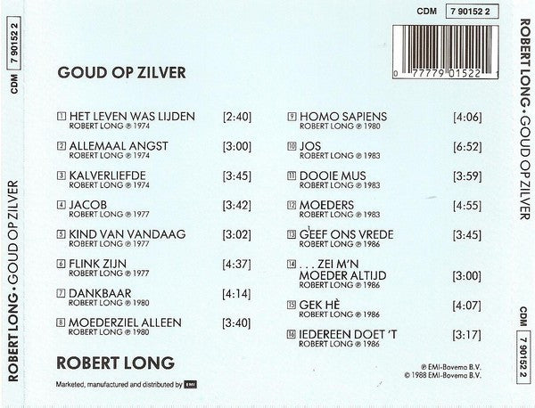 Robert Long : Goud Op Zilver (CD, Comp)