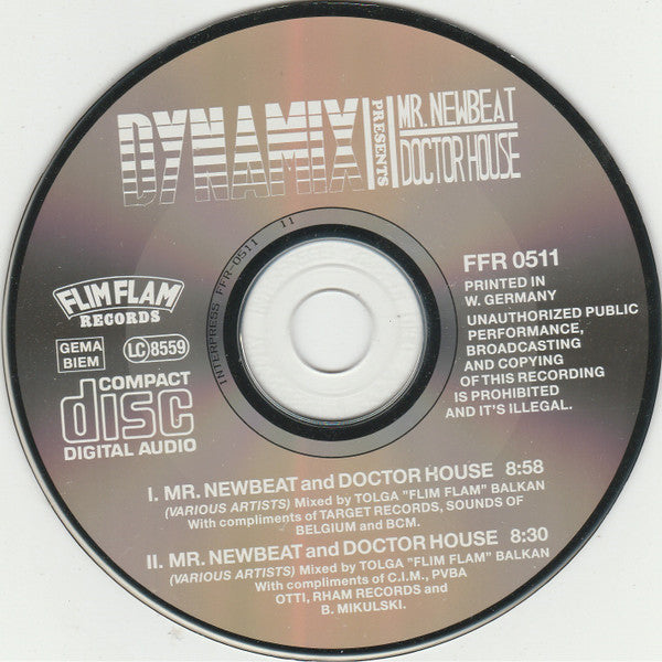 Various : Dynamix Presents Mr. Newbeat And Doctor House (CD, Maxi)