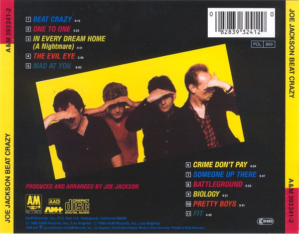 Joe Jackson Band : Beat Crazy (CD, Album, RE)