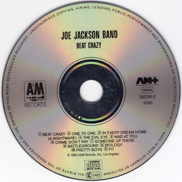 Joe Jackson Band : Beat Crazy (CD, Album, RE)